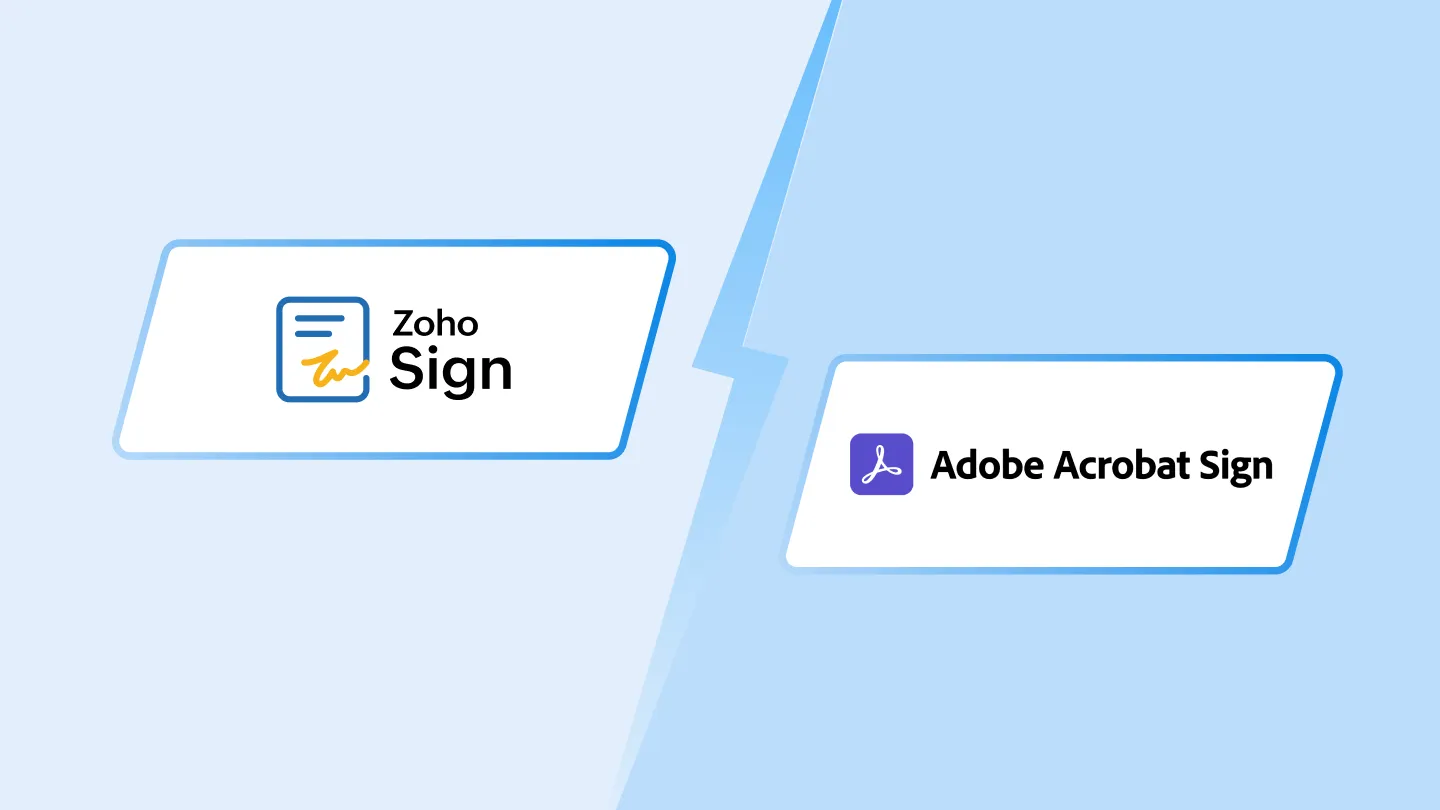Zoho Sign vs Adobe Sign